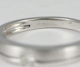 14k White Gold '50s '60s Style Modern Diamond Ring