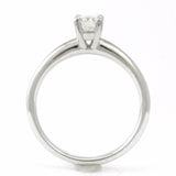 14k White Gold Solitaire Round Brilliant Diamond Engagement Ring