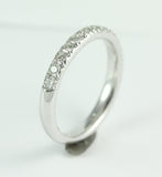 14k White Gold 17-Diamond Ring