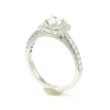 14k White Gold Diamond Engagement Ring