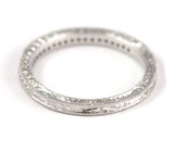 14k White Gold Diamond Wedding Band / Eternity Ring