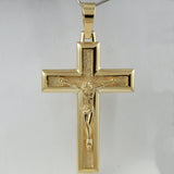 Yellow Gold Crucifix Cross Pendant • 10k 14k 18k