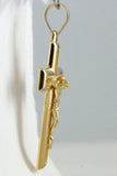 Yellow Gold Crucifix Cross Pendant • 10k 14k 18k