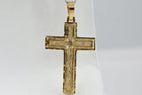 Yellow Gold Crucifix Cross Pendant • 10k 14k 18k