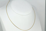 Yellow Gold Curb Chain Necklace (Also offered in Rose Gold)