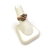 Vintage Antique 14k Rose Gold Diamond Ring, 126 Diamonds, 1.10 ct. with Appraisal