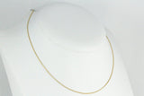 Yellow Gold Box Chain Necklace