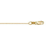 Yellow Gold Box Chain Necklace