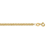 Yellow Gold Curb Chain Necklace (Also offered in Rose Gold)