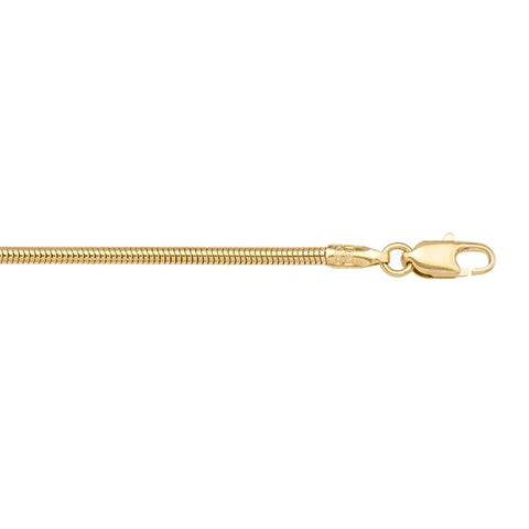 Yellow Gold Snake Chain Necklace (Also offered in Rose Gold)