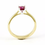 14k Yellow / White Gold Ruby Ring