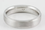 Platinum Gentleman's Comfort Fit Wedding Band