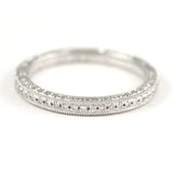 14k White Gold Diamond Wedding Band / Eternity Ring